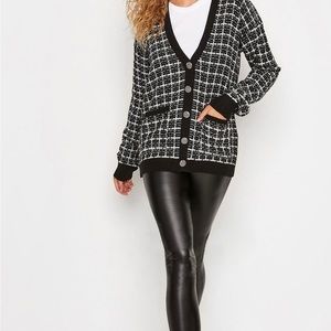 NWOT size 16 Long Tall Sally leather like leggings- black